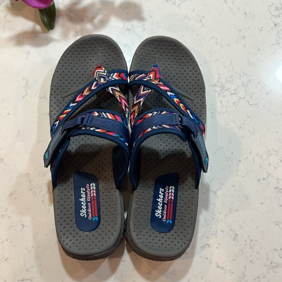 Skechers Women Reggae Zig Swag Outdoor Strappy  Sandals Size 10 - Picture 11 of 15